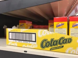 Código de barras DUN-14 en una caja