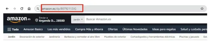 El código ASIN